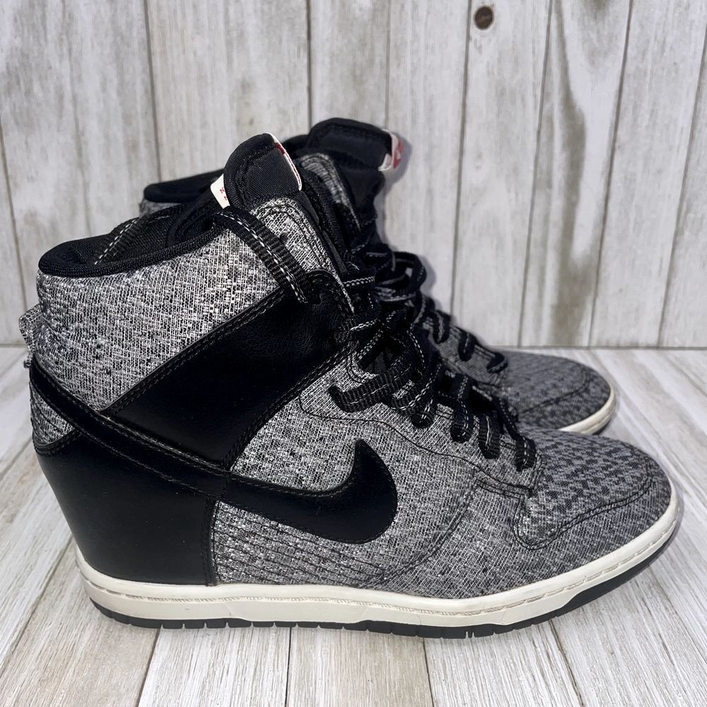 Nike Gray Athletic Shoes with Wedge Heel